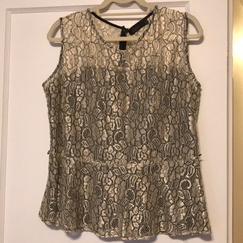 Lace overlay top